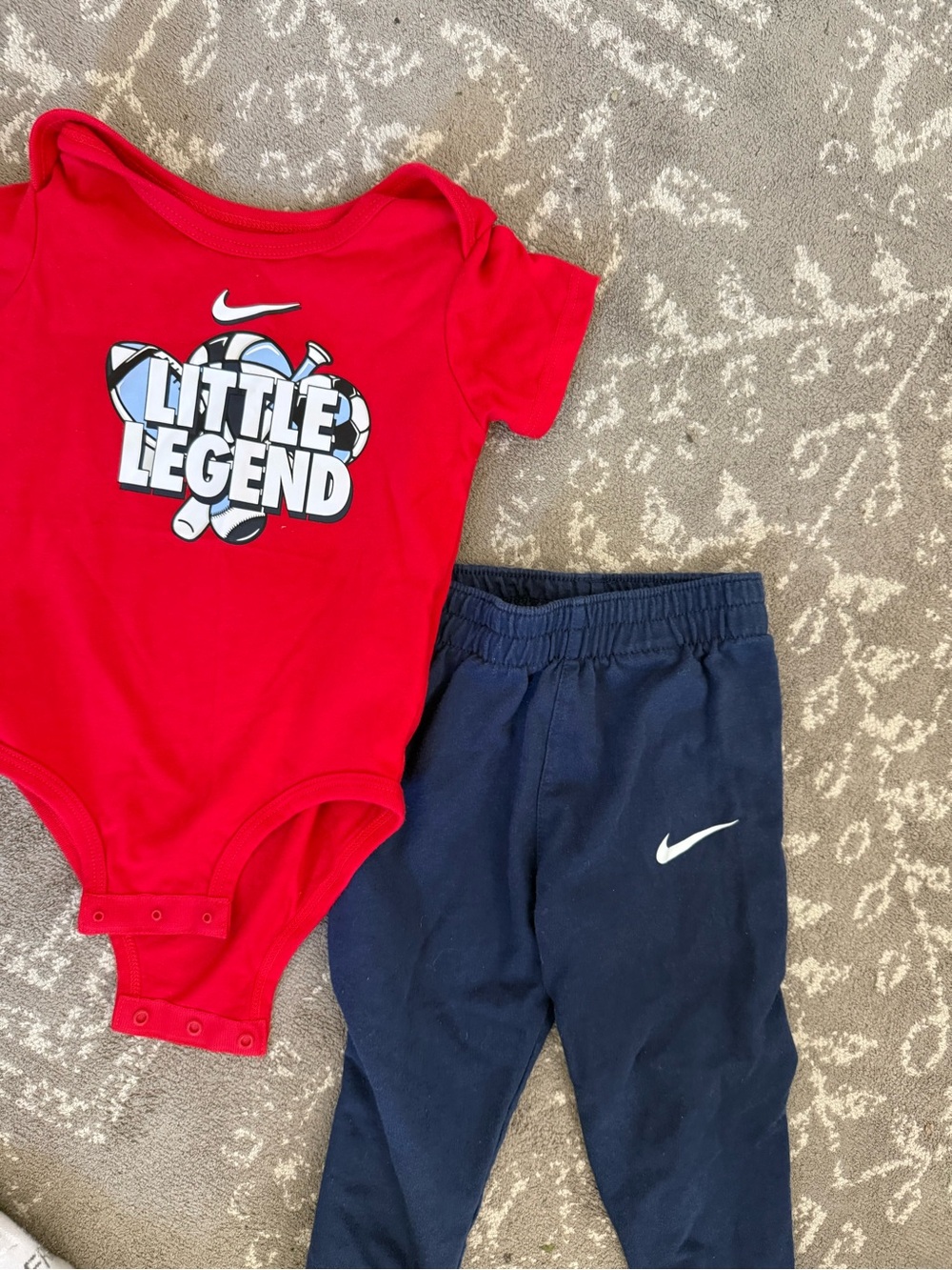 Nike Red Tee with White Swoosh